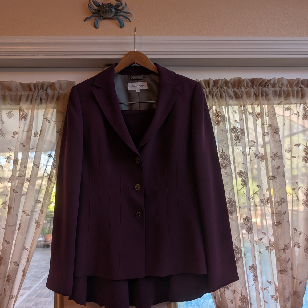 Calvin Klein Women's Purple Blazer & Skirt